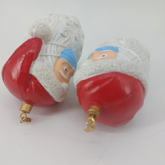 Santa Claus Quarantine Christmas Tree Ornaments Set of 2 Mask Hanging Decor - Picture 10 of 11